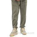 Spring new splicing loose edge sports pants
